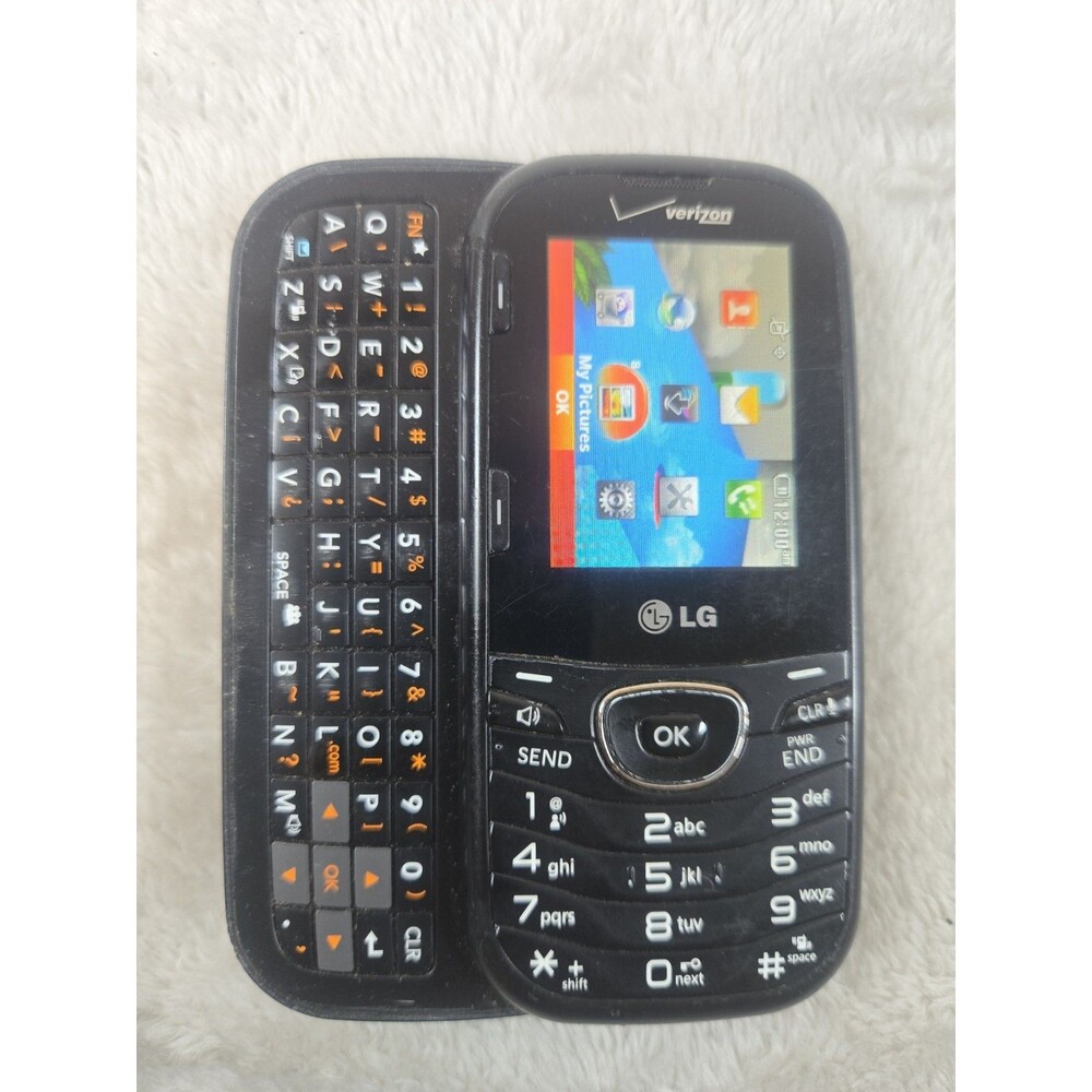 LG Cosmos 2 VN251 Verizon Slide QWERTY Keyboard Phone Tested Working Battery